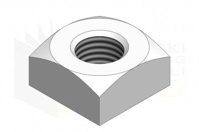 DIN 557_Nakrętka kwadratowa - IsometricView