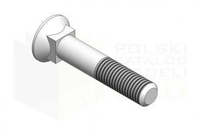 DIN 608_Śruba z łbem stożkowym - 8.8 - IsometricView