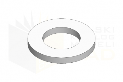 ISO 7091_Podkładka okrągła - 100HV - IsometricView