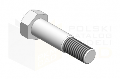DIN 609_Śruba pasowana 8.8 - IsometricView