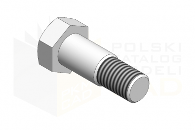 DIN 610_Śruba pasowana 8.8 - IsometricView