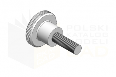 DIN 464_Śruba radełkowana - 5.8 - IsometricView