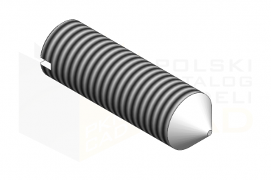 ISO 7434_Wkręt dociskowy - IsometricView